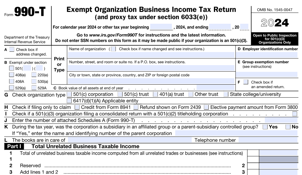 Form 990-T 
